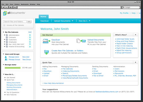 All Documents User Interface Design